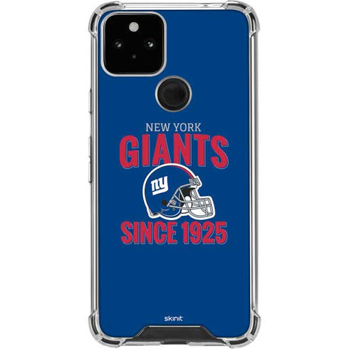 NFL New York Giants Helmet Google Pixel 5 Clear Case